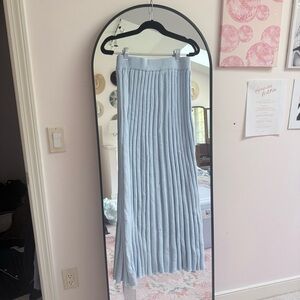 Commense Light Blue Midi Skirt